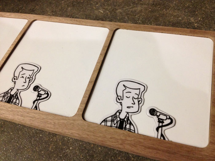 Character with microphone accessory